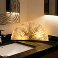 thumbnail image 1 of Lámpara de noche decorativa con forma de abanico plegable | Iluminación multicolor que se activa al abrir y cerrar | Adorno de mesa de madera y papel, 1 of 9