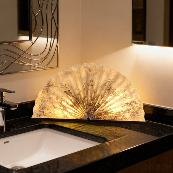 Ingenious Multifunctional Folding Fan Lamp - Smart Light with Color Changing Effects for Cozy Ambiance | Perfect for Modern Home Décor or Special Gifts for Loved Ones