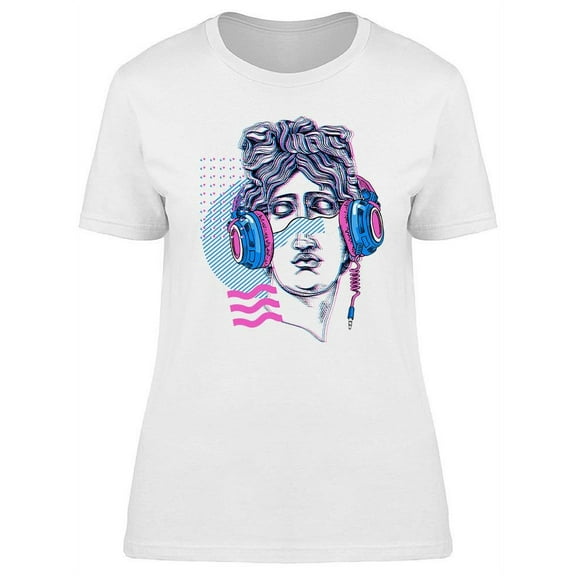 Apollo Head With Headphones T-Shirt Women -Image by Shutterstock, Female x-Large