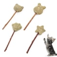 thumbnail image 4 of Flmtop Jouet à Mâcher en Forme de Tête d'Ours pour Chaton et Chat, Silvervine, 4 of 8