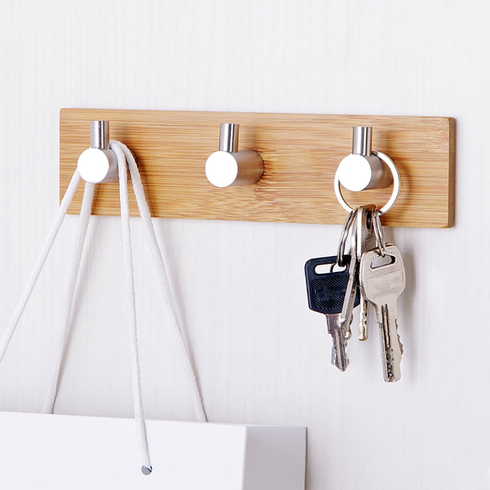 Jeobest Kitchen Towel Hooks Self Adhesive - Bamboo Wall ...
