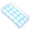 thumbnail image 4 of POINTERTECK Porte-Œufs Réfrigérateur 15 Compartiments Boîte à Œufs avec Couvercle Conteneur de Stockage en Plastique Empilable Transparent Vert, 4 of 10