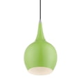 thumbnail image 2 of 49016-78 Livex Lighting Andes - 1 Light Mini Pendant In Urban Style-19.5 Inches Tall and 7.75 Inches Wide-Shiny Apple Green/Polished Chrome Finish, 2 of 11