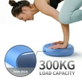 thumbnail image 6 of FITMIND 13x13in Inflated Wobble Cushion Non-Slip, PVC, Extra thick, Hand Pump, Guide Book, Blue, 6 of 8