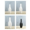 thumbnail image 2 of 1Pc Simplicity Ceramic Vase Creative Flower Vase Container European Style Household Decoration White Size L, 2 of 6
