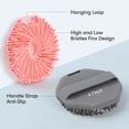 thumbnail image 2 of Okaka Silicone Body Scrubber Exfoliating Shower Bath Brush 2 Pack (Grey & Pink), 2 of 6