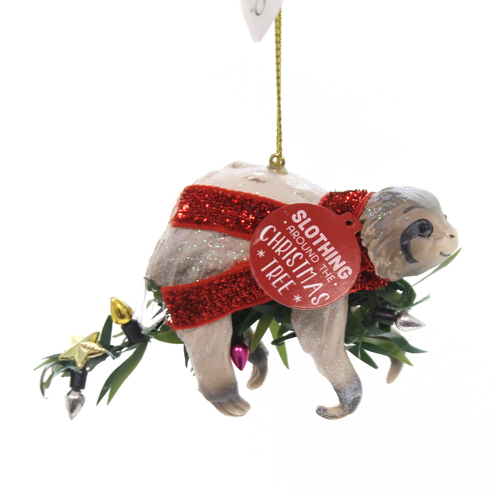 Sloth Christmas Ornament 