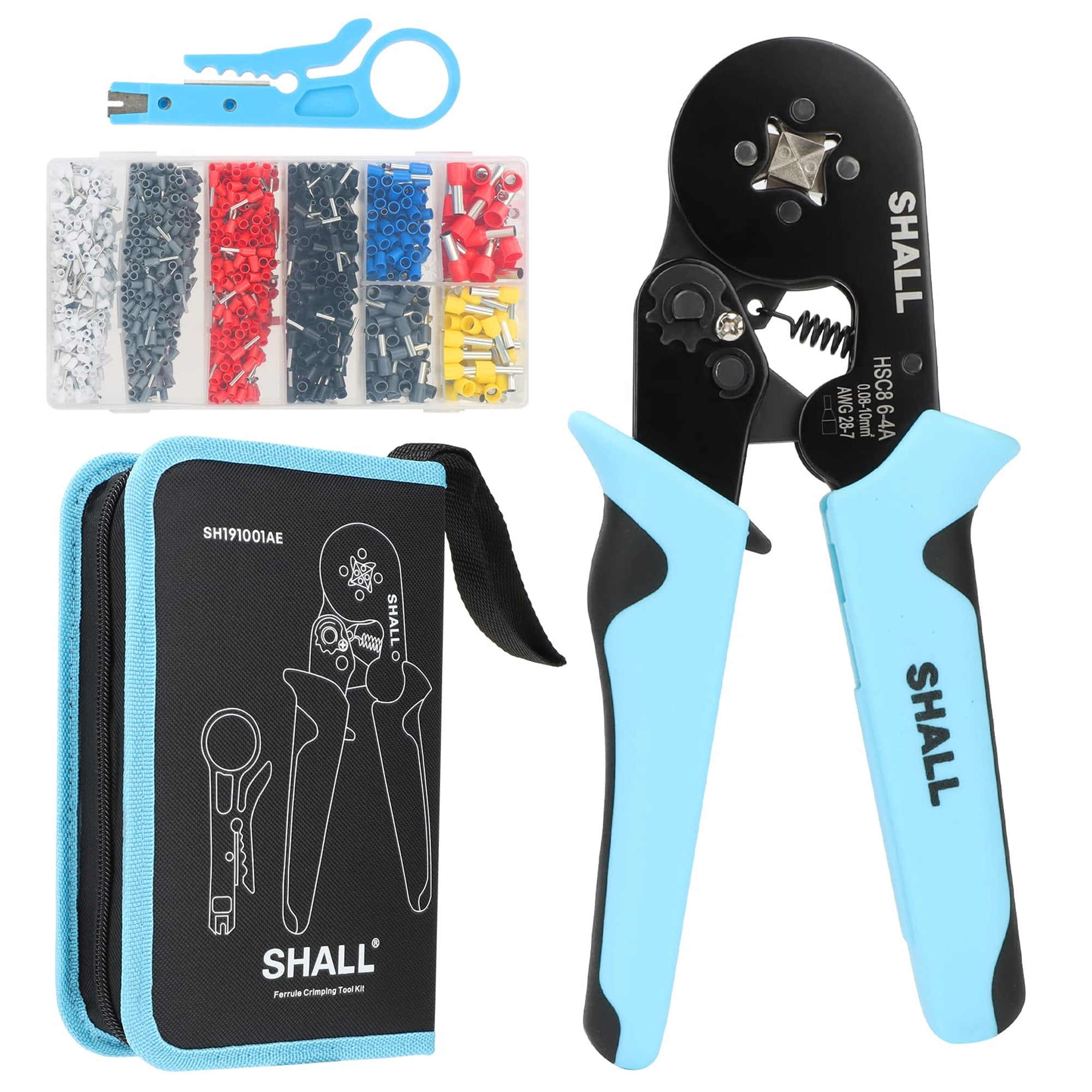 SHALL Wire Crimping Tool Ferrule Crimping Tool Kit with Wire Ferrules