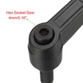 thumbnail image 5 of Uxcell Handle Adjustable Clamping Lever Threaded Push Button Ratchet Male Threaded Stud M8x20mm, 5 of 6