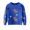 thumbnail image 2 of WIBACKER Christmas Sweater for 1-6T Boy Girl Toddler Kids Baby Cute Elk Pullover Knitted Tops, 2 of 10