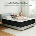 thumbnail image 3 of lemontalking 12" Full Hybrid Mattress CertiPUR-US Certified Memory Foam Pocket Spring Mattress Medium Firm in a Box, 3 of 7
