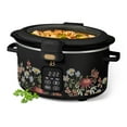thumbnail image 6 of Beautiful 4 Qt Digital Slow Cooker with Hinged Locking Lid, Wildflower Black by Drew Barrymore, 6 of 12