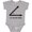 AC-Heather Grey, variant on I'm Acute Baby Funny Math Pun Boys or Girls Baby Bodysuit