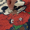 thumbnail image 4 of Ambesonne Dia De Los Muertos Jigsaw Puzzle Durable Cardboard, Skull with Roses, 1000 pcs, Multicolor, 4 of 5