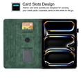thumbnail image 2 of GSFY Case for iPad Pro 11 Inch (M4) 2024 (5th Gen), PU Leather Slim Wallet Stand Protective Smart Shell with Auto Sleep Wake Feature for iPad Pro 11 Inch Tablet, Green Blocks, 2 of 8
