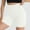 White, variant on Wensltd Women's High Waist Yoga Workout Shorts Tummy Control Fitness Athletic Running Shorts