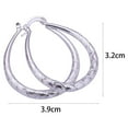 thumbnail image 5 of Rygai 925 Sterling Silver U Shape Hoop Dangle Earrings for Women, 5 of 5