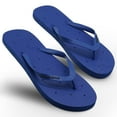 thumbnail image 4 of Shower Shoez Men’s lightweight and stylish Non-Slip Flip Flops, Quick-Drying, Gyms, Dorms, Pools Blue, 12/13, 4 of 6