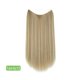 thumbnail image 1 of Nvzi Extensiones de cabello liso de una sola pieza, peluca de 40 cm de largo con diseño de hilo invisible, apta para cabello rizado o liso, peluca multifuncional para peinar, estilo 03, 1 pieza., 1 of 5