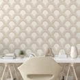 thumbnail image 2 of Ambesonne Art Deco Peel & Stick Wallpaper for Home, Minimalist Sun Lines Print, 13"x36", Pale Mustard and Cocoa, 2 of 5