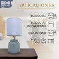 thumbnail image 2 of Lámpara De Mesa Noche Elegante De Cerámica Moderna azul Grande, 2 of 7
