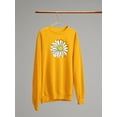 thumbnail image 3 of Daisy Hand Drawn Doodle Sweatshirt Women -Image by Shutterstock, Female x-Large, 3 of 4