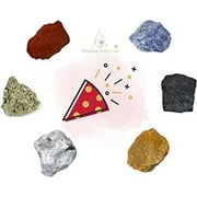 New Beginnings Crystal Stone Set - Rainbow Moonstone Iolite Red Jasper Hematite Yellow Jasper Pyrite