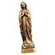 thumbnail image 1 of Figura de la Santísima Virgen María, estatua en miniatura, pequeña obra de arte de metal, adorno coleccionable para el hogar, escultura de cobre, adec, 1 of 9