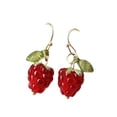 thumbnail image 2 of Tachiuwa Raspberry Earrings Beach Sweet for Women Ladies for Anniversary Festive Gift Short Drop, 2 of 9