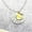 D, variante sur Je Toi à la Lune et au Dos Collier Pendentif Céleste Gravé pour avec Sentiment Sincère et Chaîne Élégante Bijoux