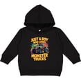 thumbnail image 2 of Inktastic Just a Boy Who Loves Monster Trucks Toddler Hoodie, 2 of 4