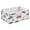 Hand Drawn Hockey Elements, variant on Fabric Storage Bins Foldable Cube For Home Organization Baskets Pink and Gray Stars