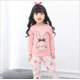 thumbnail image 1 of Conjunto de pijama de algodón para niños y niñas, ropa de dormir de dibujos animados, dinosaurio, gato, 4, 6, 8 y 9 años, para invierno, novedad, 1 of 4