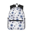 thumbnail image 1 of Easygdp blue Snowflake Prints Mochila Casual para Portátil, Mochila para Escuela, Viajes, Negocios, 1 of 6