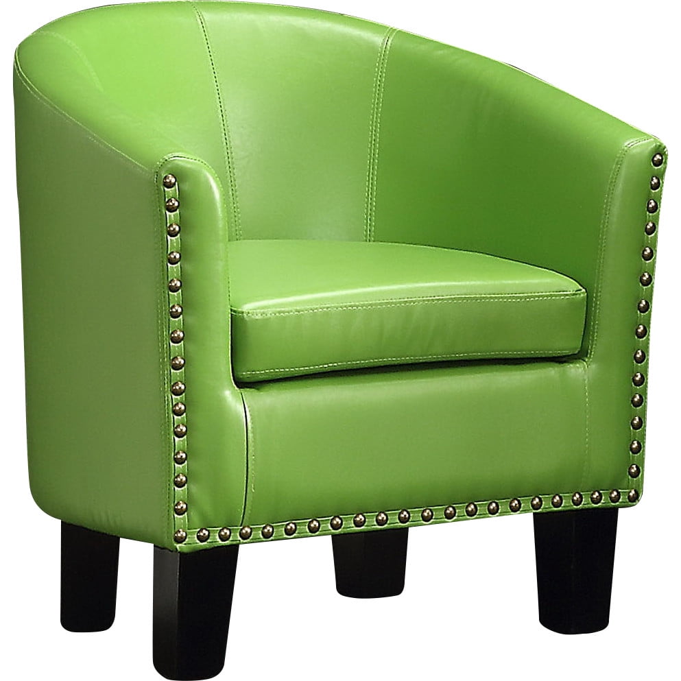 Alton Furniture Gemma Arm Club Chair, PU Leather Barrel Modern Chair