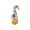 B #3, variant on ZZAIXHL 7.08in Natural Beechwood Cat Toy 1PCS Weeble Wobble Tumbler Toy for Indoor Cats Small Dogs Self-Righting Interactive Toy with Colorful Feathers Silent Battery-Free Play