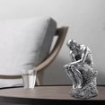 thumbnail image 4 of Estatua de Pensador de Resina YONGSHENG Plata 10,5x14x24,5 cm, 4 of 4