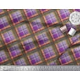 thumbnail image 3 of Soimoi Cotton Voile Fabric Diagonal Check Print Fabric by Yard 42 Inch Wide, 3 of 3