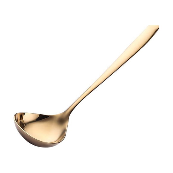 Bewildely Cuchara para salsa, espejo portátil pulido, antioxidante, inodoro, , para el hogar, cocina, restaurante, cuchara para sopa, accesorios Type3 NO3
