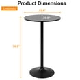 thumbnail image 6 of NiamVelo Round Dining Table Anti-Slip with Hydraulic, Black, 6 of 9