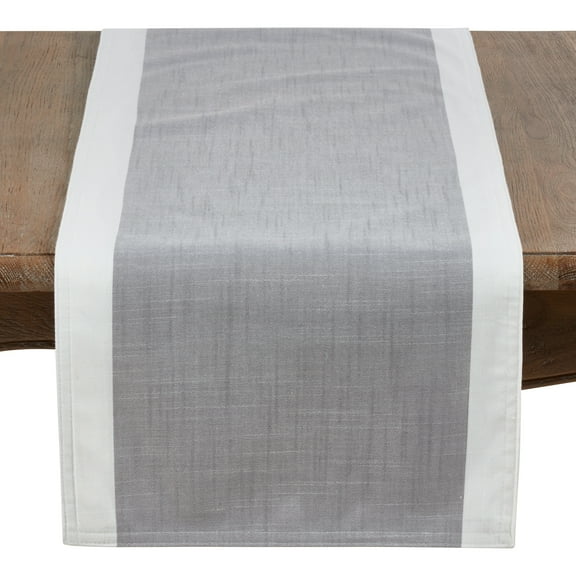 Saro Lifestyle Banded Border Table Runner