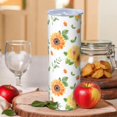thumbnail image 2 of Sunflower 20 Oz Stainless Steel Skinny Tumbler – Vacuum Insulated Slim Travel Cup with Lid & Stainless Steel Straw, 360° Full Wrap Printed Tumbler for Home, Office & Outdoor Use, Spring, 2 of 6