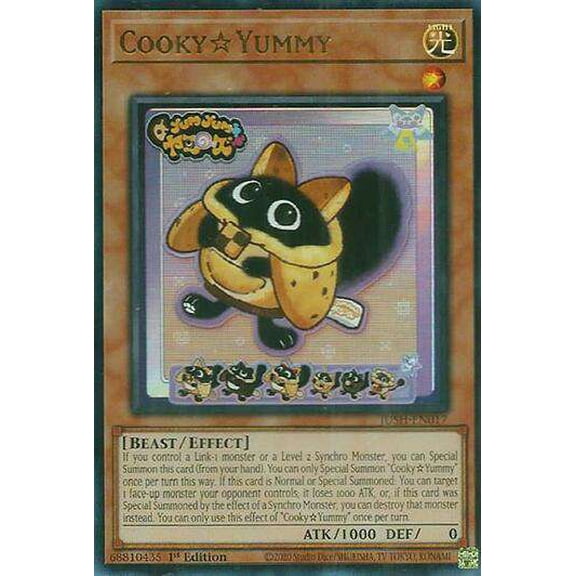 YuGiOh Justice Hunters Ultra Rare CookyYummy JUSH-EN017