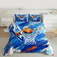 thumbnail image 2 of Castle Fairy Sport Basketball Bedding Comforter Set 2pcs for Kids Teens Adults,Ball Gamer Twin Comforter Sets Microfiber,Abstract Graffiti Splash Breathable Bedding Set,Microfiber Bedroom Decor, 2 of 8