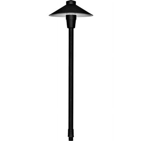 Dabmar Lighting LV13-B 20W 12V JC Shape Small Top Cast Aluminum Path Light, Black - 22.38 x 7.03 x 7.03 in.