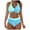 Blue, variant on Cute Swimsuits One Piece Full Coverage Womens Bathing Suits Tankinis Tummy Control Ladies Swimwear Coverups Tankini Halter Tankini Previous Orders