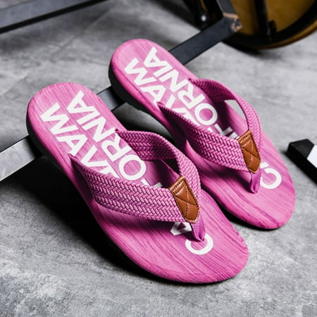 

Cathalem Mens Slippers 14 Selling Drop Beach Men Slippers Fashion Sandals Breathable Mens Memory Foam House Slippers Size 14 Pink 9