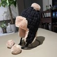 thumbnail image 2 of Gorro de invierno para mujer, orejeras, gorro cálido tipo trampero, 2 of 2
