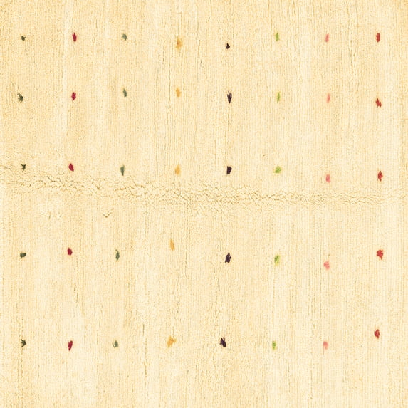 Ahgly Company Indoor Square Solid Brown Modern Area Rugs, 7' Square