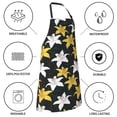 thumbnail image 5 of Kdxio Lilies Flowers Apron with Pockets Adjustable Kitchen Aprons for Men Women Waterproof Aprons for Cooking,Drawing,Crafting, Baking Household Cleaning, 5 of 8